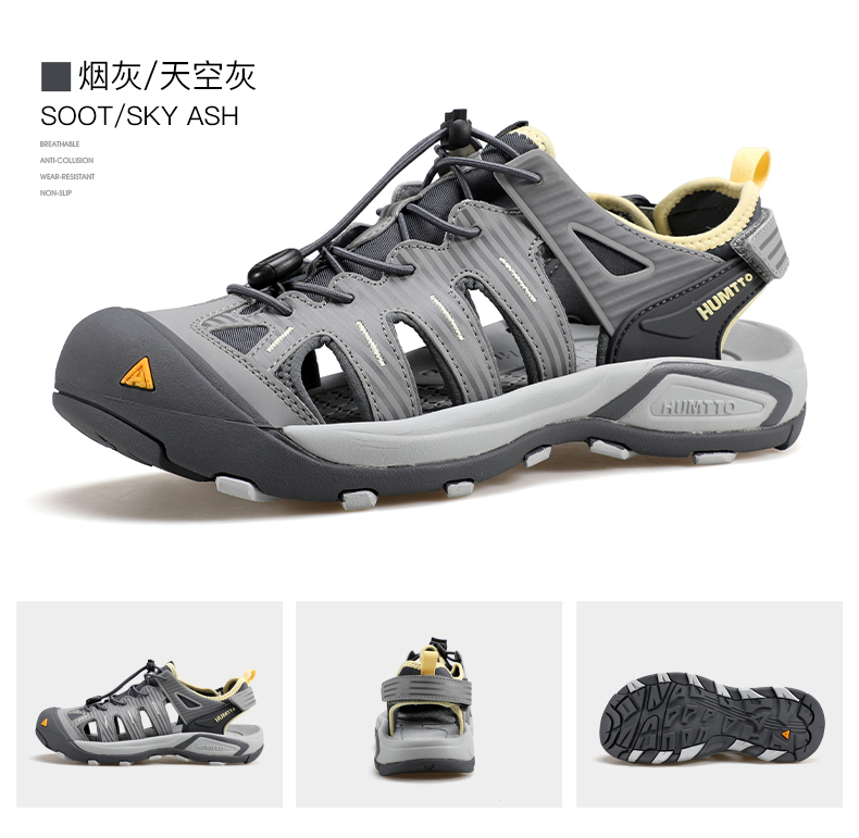 Dép Sandal Nam Humtto 750756A-2 Grey - Ảnh 8