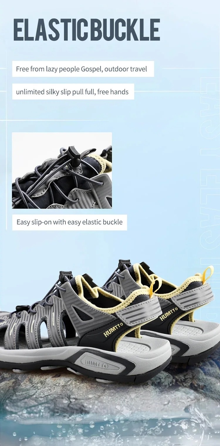 Dép Sandal Nam Humtto 750756A-2 Grey - Ảnh 10