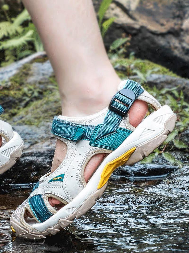 Dép Sandal Nữ Humtto HT9602-7 Beige - Ảnh 9