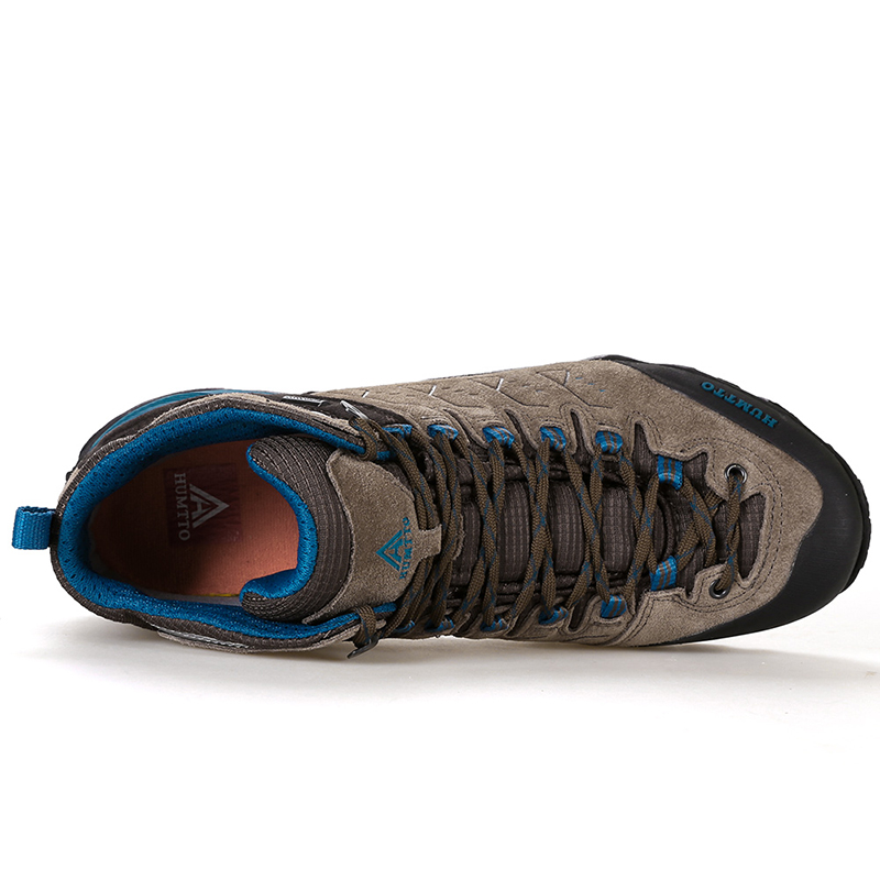 Giày trekking nam cao cổ Humtto 290027A-3 Grey/Blue - Ảnh 2