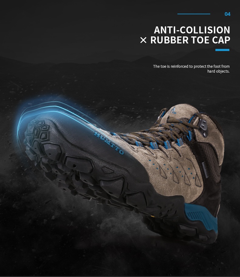 Giày trekking nam cao cổ Humtto 290027A-3 Grey/Blue - Ảnh 9