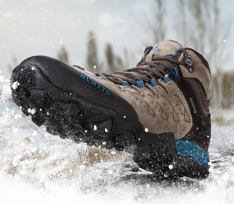 Giày trekking nam cao cổ Humtto 290027A-3 Grey/Blue - Ảnh 10