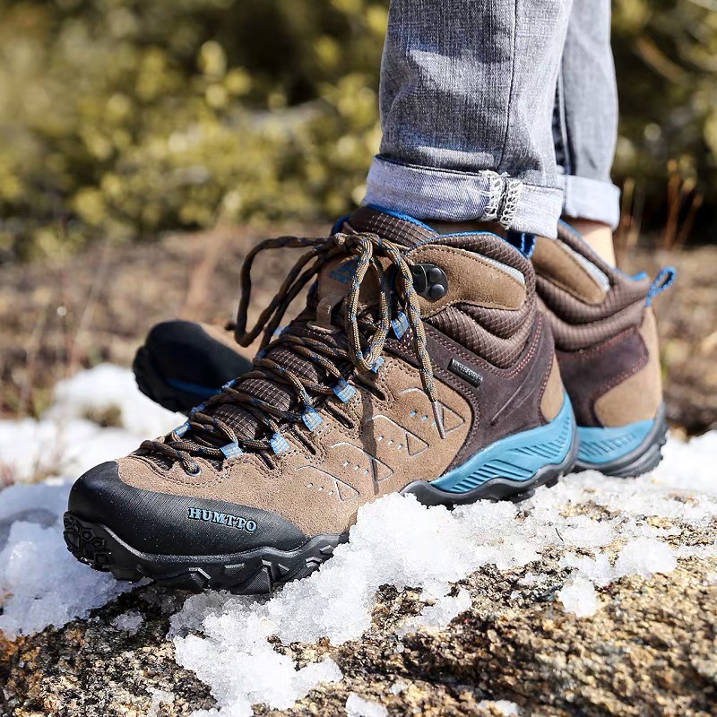 Giày trekking nam cao cổ Humtto 290027A-3 Grey/Blue - Ảnh 11