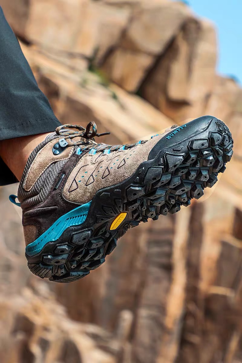 Giày trekking nam cao cổ Humtto 290027A-3 Grey/Blue - Ảnh 12