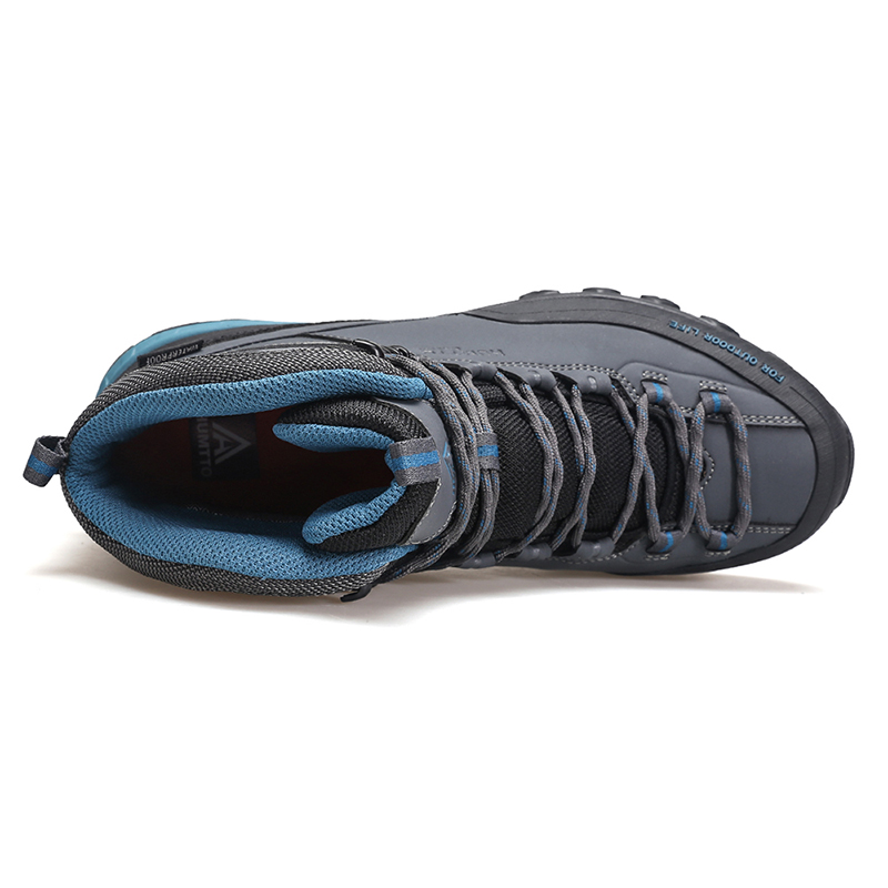 Giày trekking hiking nam cao cổ Humtto 240783A-3 Grey/Blue - Ảnh 2