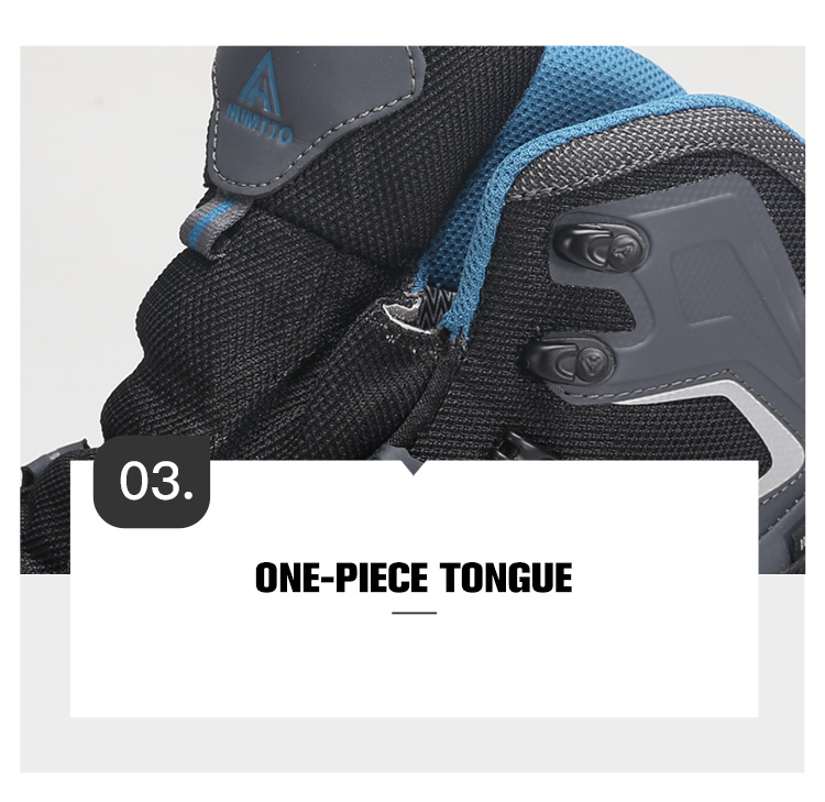 Giày trekking hiking nam cao cổ Humtto 240783A-3 Grey/Blue - Ảnh 5