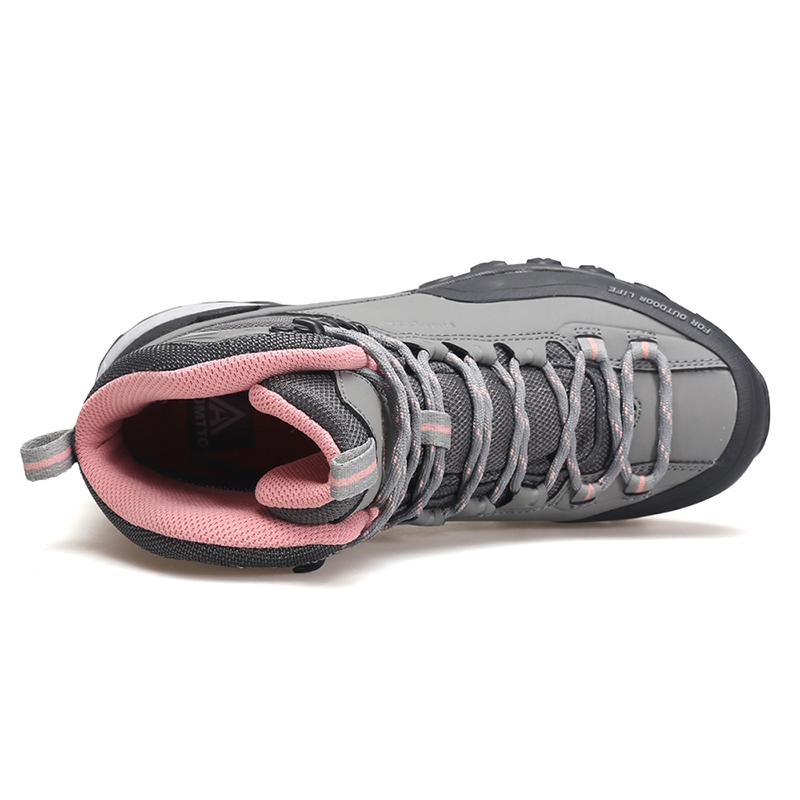 Giày leo núi chống thấm nữ cao cổ Humtto 240783B Black - Ảnh 5