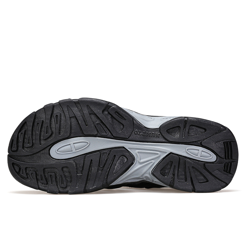 Dép sandal nam Humtto 710445A-10 Black - Ảnh 5