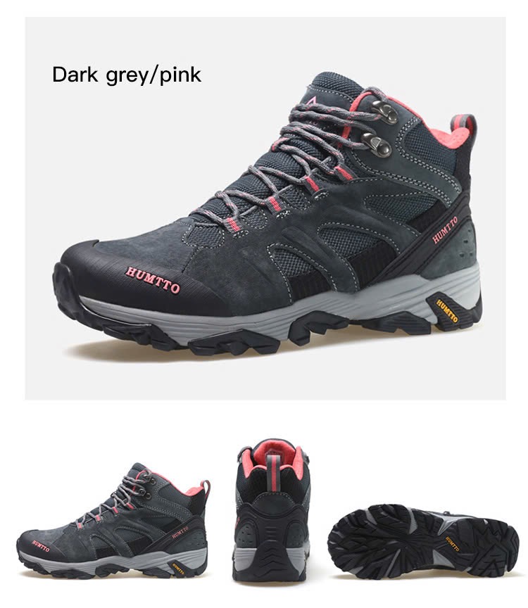 Giày leo núi chống thấm nữ cao cổ Humtto 210723B-2 - Ảnh 2