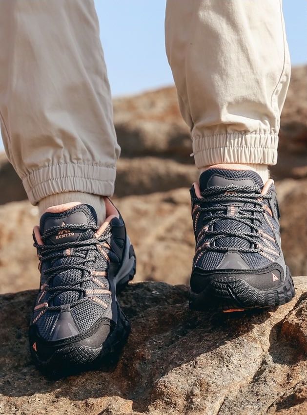 Giày leo núi chống thấm nữ thấp cổ Humtto 110609B-1 - Ảnh 7