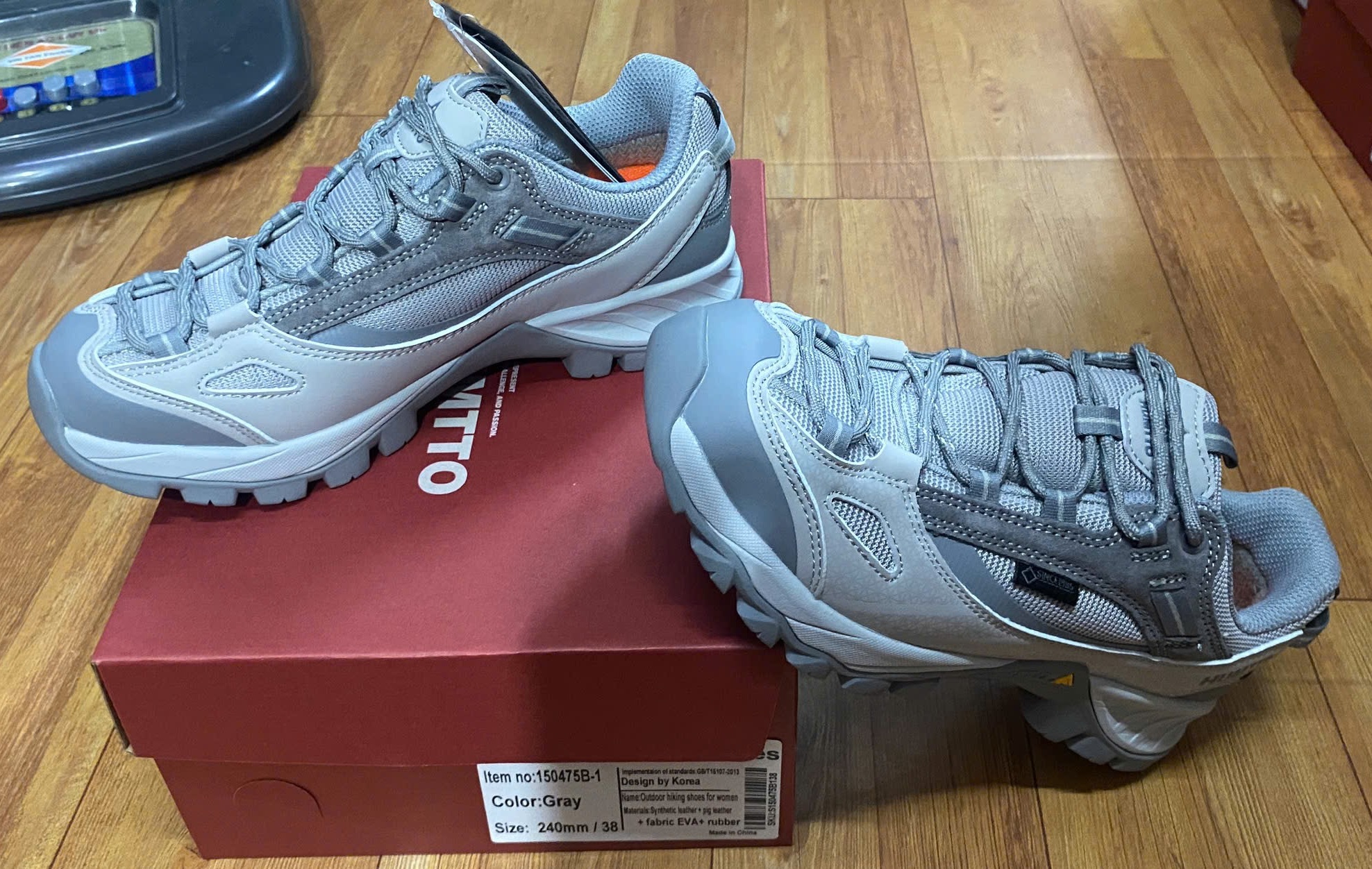 Giày leo núi chống thấm nữ thấp cổ Humtto 150475B-1 - Ảnh 5