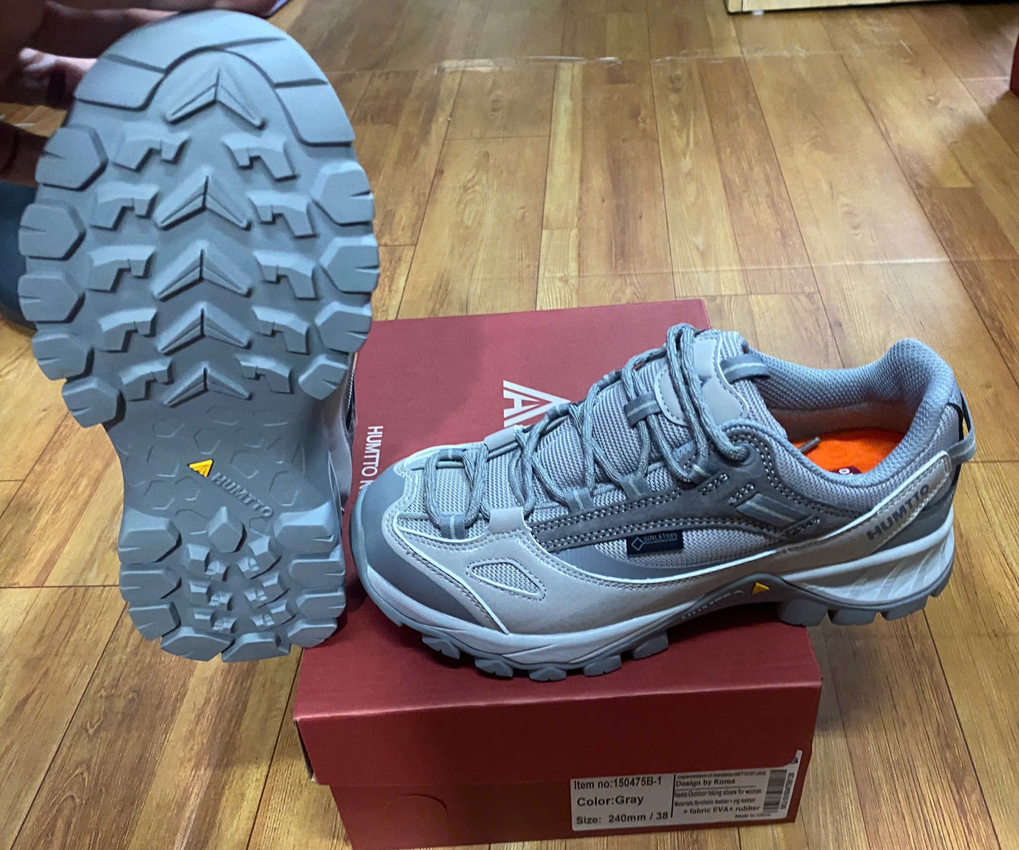 Giày leo núi chống thấm nữ thấp cổ Humtto 150475B-1 - Ảnh 6