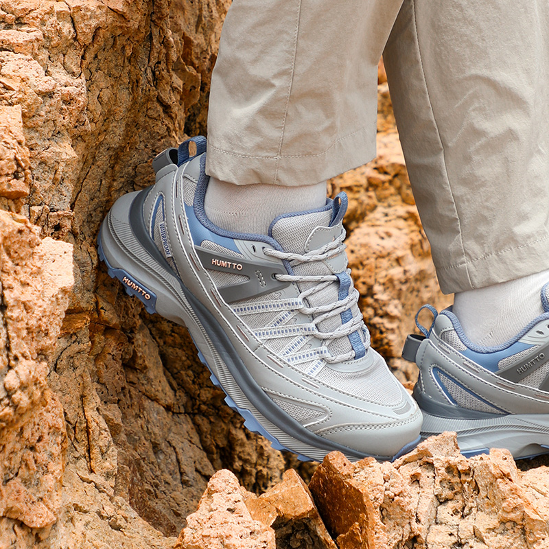 Giày leo núi chống thấm nữ thấp cổ Humtto 350143B-6 - Ảnh 7