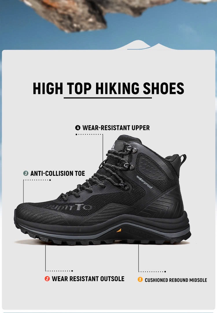 Giày trekking nam cao cổ chống thấm Humtto 250460A-2 - Ảnh 9