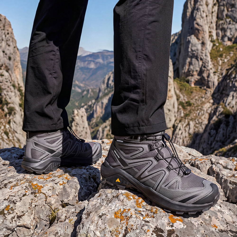 Giày trekking nam cao cổ chống thấm Humtto 271690A-1 - Ảnh 7